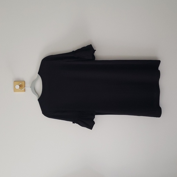 Wilt Dress Medium Black Bell Ruffle Sleeve Shift Mini Classic Minimalist Staple - Picture 7 of 14